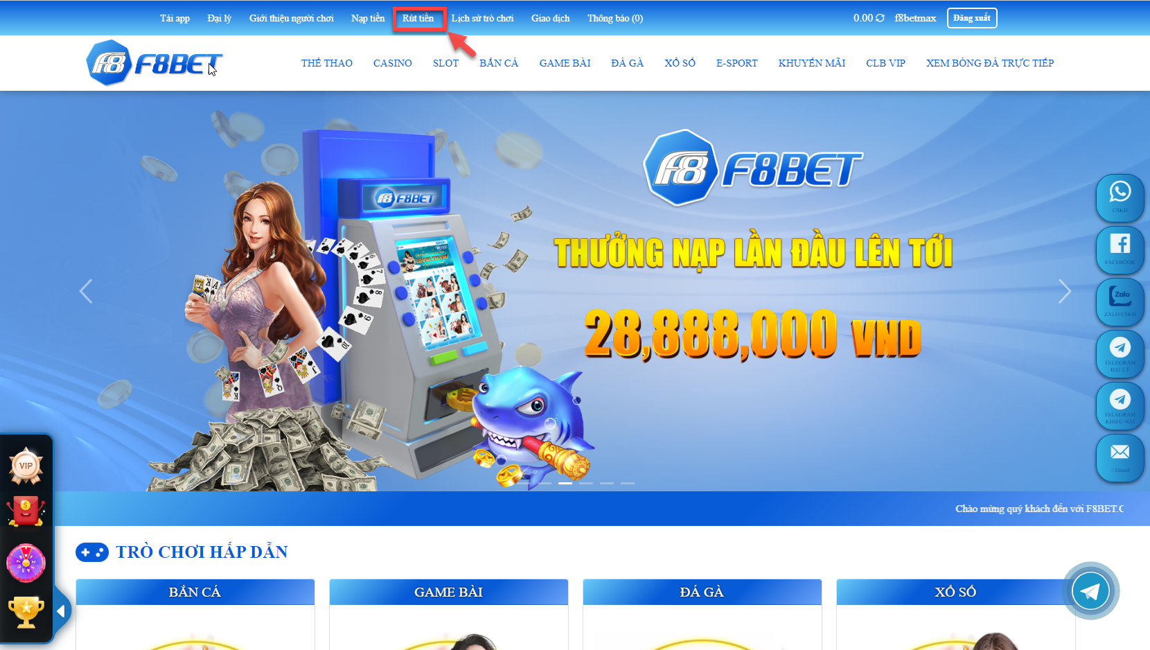 Nguyên nhân khiến cho rút tiền tại f8bet bị chậm