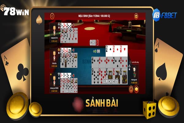 Đa dạng tỷ lệ cược tại sảnh game bài MG F8bet